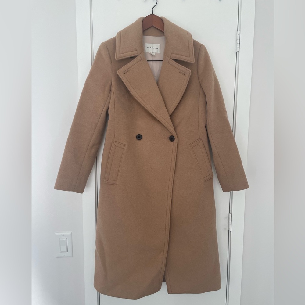 Club Monaco Daylina Wool Coat Camel M
